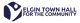 The organisation logo for Elgin Town Hall for the Community Ltd
