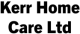 The organisation logo for Kerr Home Care Ltd