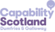 The organisation logo for Capability Scotland - SDS Brokerage