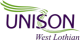 The organisation logo for Unison West Lothian